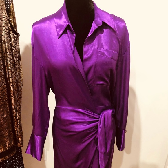 Zara Dresses Zara Purple Dress Poshmark